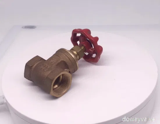 Válvula de compuerta con extremo de rosca de bronce con ISO228
